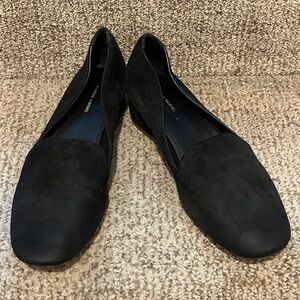 Mansur Gavriel Black Suede Slip-On Loafers